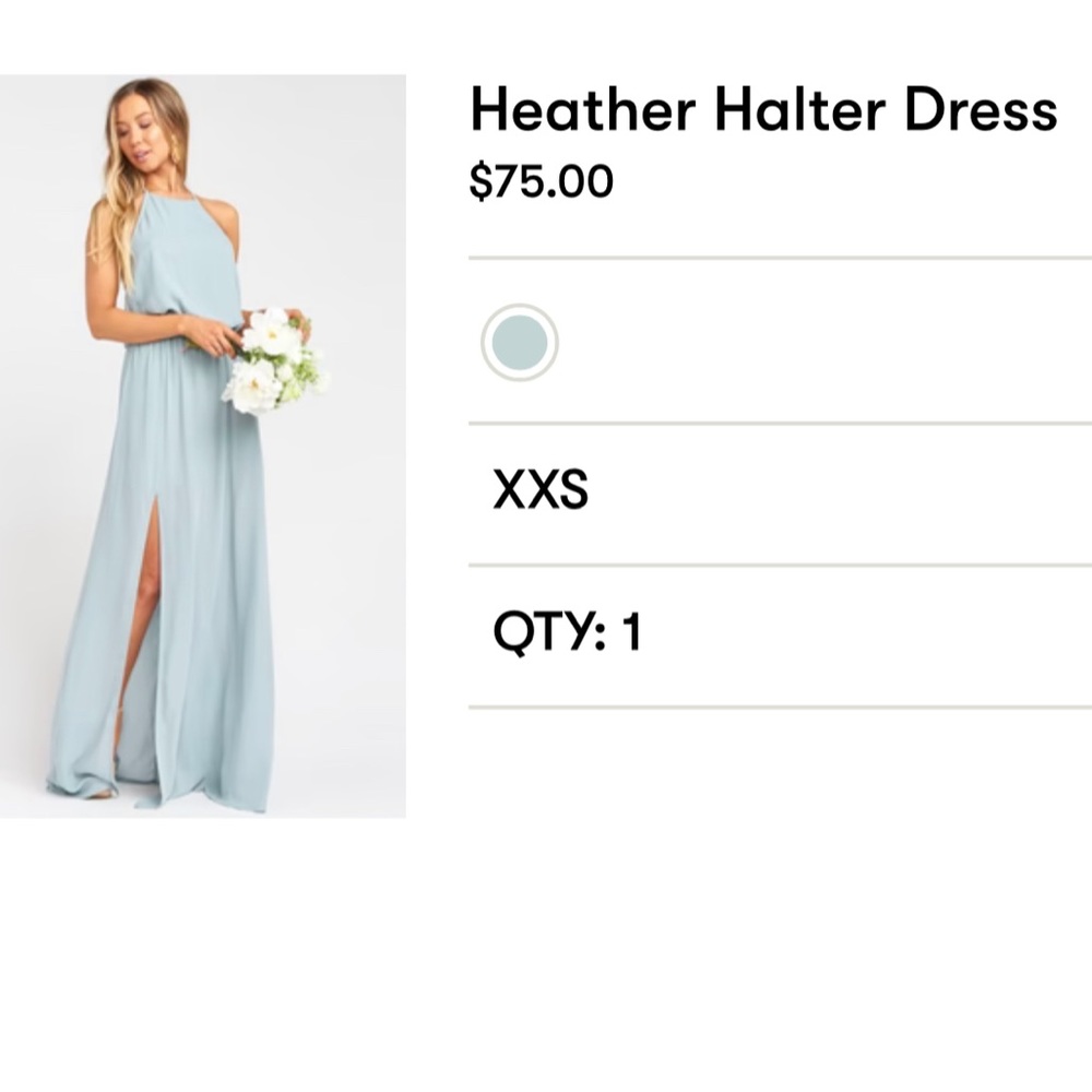 Show me your Mumu silver sage bridesmaid maxi dress